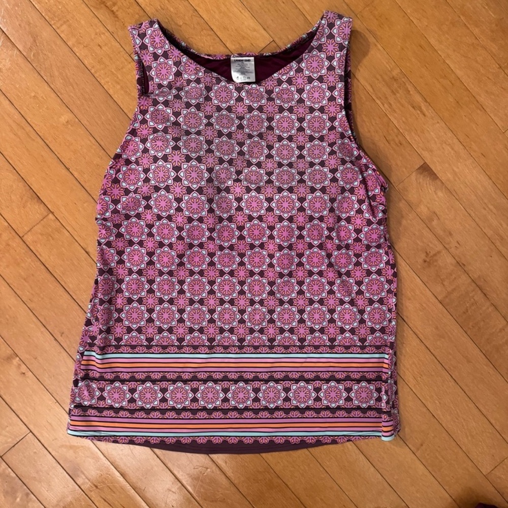 LANDS’ END Size 12 Tankini Swim Top